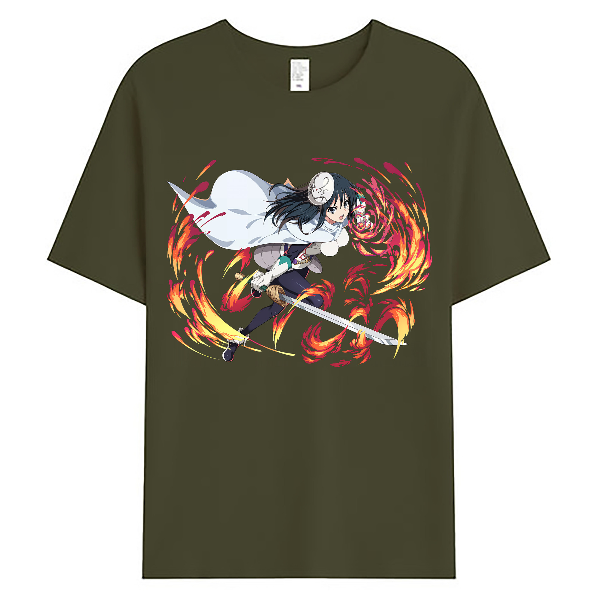 （画像用） 転スラ Regarding Reincarnated to Slime 綿100％ メンズ半袖Tシャツ｜肌触りやわらか＆通気性